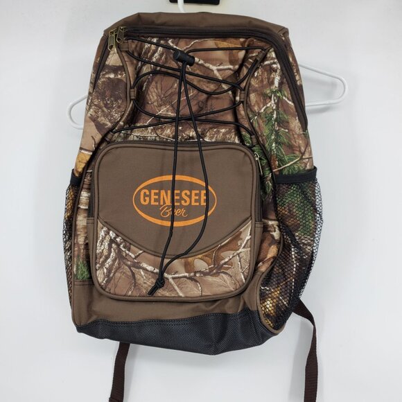 Gensee Beer Camouflage Orange Logo Insulated Cooler Backpack Bag - Picture 1 of 5